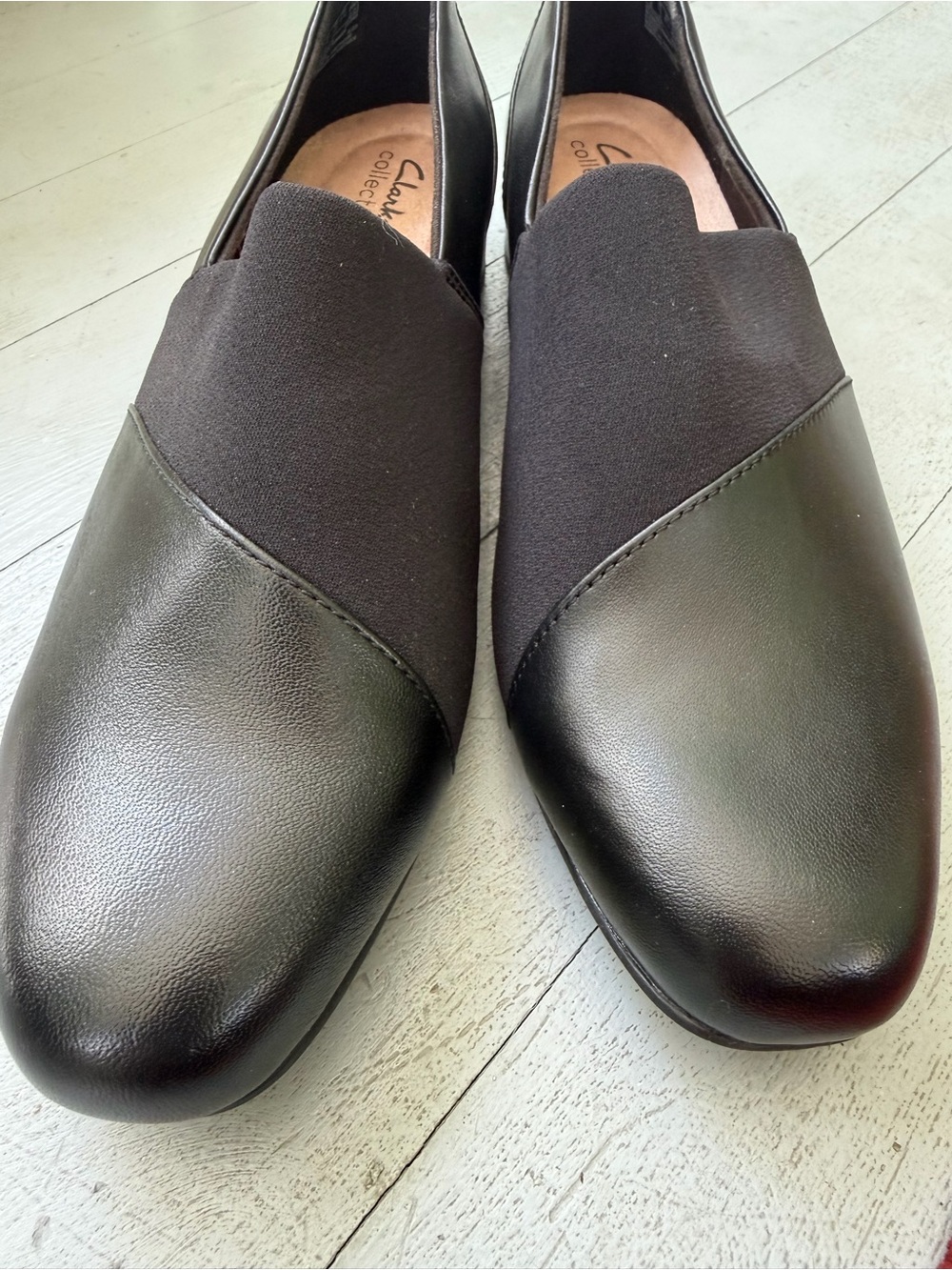 NEW Clarks Juliet Gem Slip-On Black Leather 10 - Picture 5 of 6